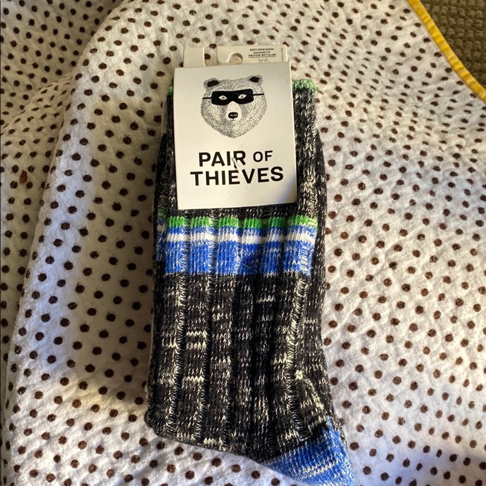 Pair of Thieves 3 pack striped Boot Crew Socks (men’s size 6-12)